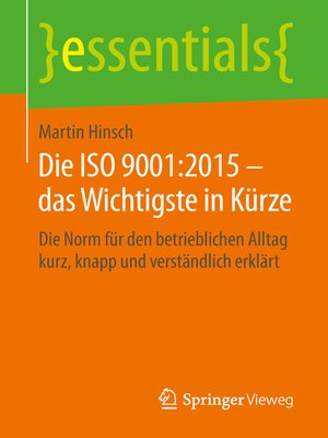 cover image of Die ISO 9001